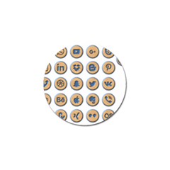 Social Media Icon Icons Social Golf Ball Marker (10 Pack) by Nexatart
