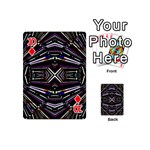Dark Ethnic Sharp Bold Pattern Playing Cards 54 (Mini)  Front - Diamond10