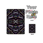 Dark Ethnic Sharp Bold Pattern Playing Cards 54 (Mini)  Back