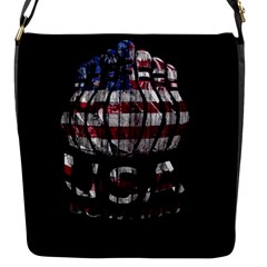 Usa Bowling  Flap Messenger Bag (s) by Valentinaart