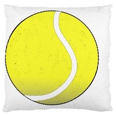 Tennis Ball Ball Sport Fitness Large Flano Cushion Case (one Side) by Nexatart