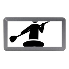 Cropped Kayak Graphic Race Paddle Black Water Sea Wave Beach Memory Card Reader (mini) by Mariart