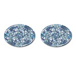 Modern Nouveau Pattern Cufflinks (Oval) Front(Pair)