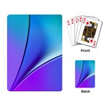 Line Blue Light Space Purple Playing Card Back