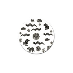 Aztecs Pattern Golf Ball Marker by Valentinaart