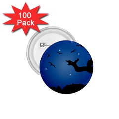 Nightscape Landscape Illustration 1 75  Buttons (100 Pack)  by dflcprints
