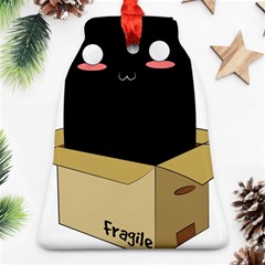 Black Cat In A Box Ornament (bell) by Catifornia