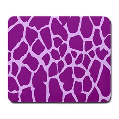 Giraffe Skin Purple Polka Large Mousepads by Mariart