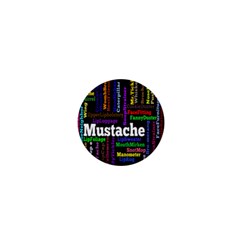 Mustache 1  Mini Buttons by Mariart