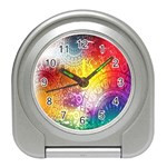 Multi Colour Alpha Travel Alarm Clocks Front