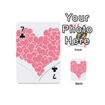 Heart Stripes Symbol Striped Playing Cards 54 (Mini)  Front - Club7