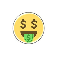 Money Face Emoji Hat Clip Ball Marker (4 Pack) by BestEmojis