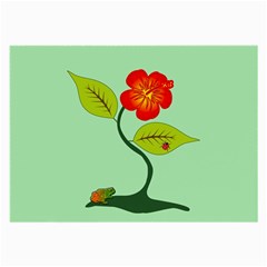 Plant And Flower Large Glasses Cloth by linceazul