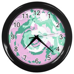 Abstract Art Wall Clocks (black) by ValentinaDesign
