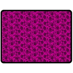 Roses Pattern Fleece Blanket (large)  by Valentinaart