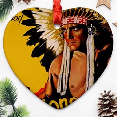 White Eagle Heart Ornament (two Sides) by Valentinaart