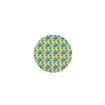 colorful triangle pattern 1  Mini Magnets Front