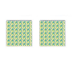 Colorful Triangle Pattern Cufflinks (square) by berwies