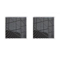 Abstract Architecture Pattern Cufflinks (square) by Nexatart