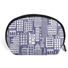 Building Citi Town Cityscape Accessory Pouches (large)  by Mariart