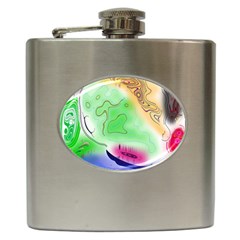 Mirror Light Hip Flask (6 Oz) by Mariart