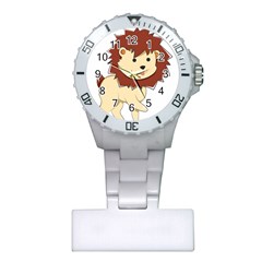Happy Cartoon Baby Lion Plastic Nurses Watch by Catifornia