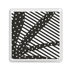 Ambiguous Stripes Line Polka Dots Black Memory Card Reader (square)  by Mariart