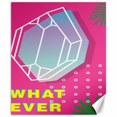 Behance Feelings Beauty Polka Dots What Ever Leaf Diamon Pink Canvas 8  X 10  by Mariart