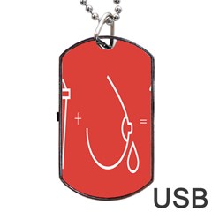 Caffeine And Breastfeeding Coffee Nursing Red Sign Dog Tag Usb Flash (two Sides) by Mariart