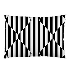Optical Illusion Inverted Diamonds Pillow Case (two Sides) by Mariart