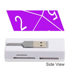 Number Purple Memory Card Reader (stick)  by Mariart
