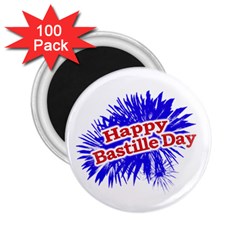 Happy Bastille Day Graphic Logo 2 25  Magnets (100 Pack)  by dflcprints