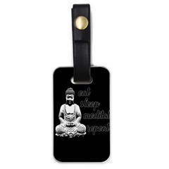Eat, Sleep, Meditate, Repeat  Luggage Tags (one Side)  by Valentinaart