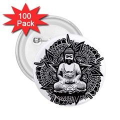 Ornate Buddha 2 25  Buttons (100 Pack)  by Valentinaart