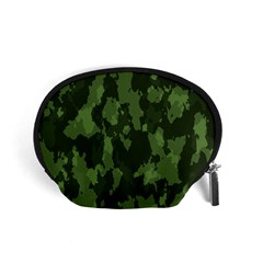 Camouflage Green Army Texture Accessory Pouches (small)  by BangZart