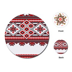Consecutive Knitting Patterns Vector Playing Cards (round)  by BangZart