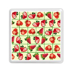 Strawberries Pattern Memory Card Reader (square)  by SuperPatterns