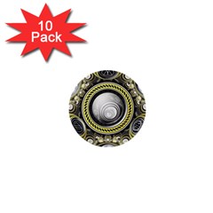 A Cautionary Fractal Cake Baked For Glados Herself 1  Mini Buttons (10 Pack)  by jayaprime