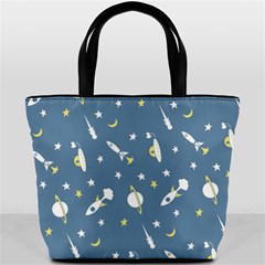 Space Rockets Pattern Bucket Bags by BangZart