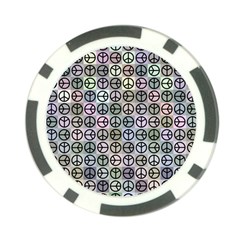 Peace Pattern Poker Chip Card Guard (10 Pack) by BangZart