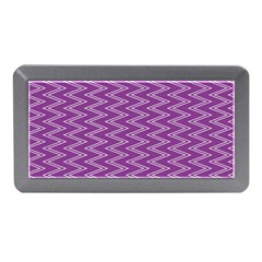Zig Zag Background Purple Memory Card Reader (mini) by BangZart