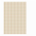 Christmas Gold Large Gingham Check Plaid Pattern Large Garden Flag (Two Sides) Front