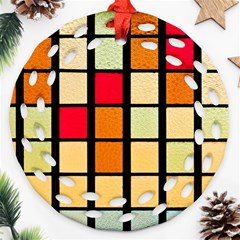 Mozaico Colors Glass Church Color Ornament (round Filigree) by BangZart