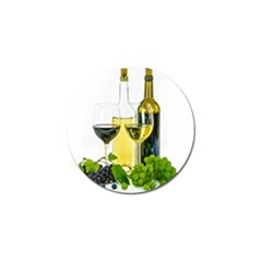 White Wine Red Wine The Bottle Golf Ball Marker (4 Pack) by BangZart