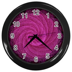 Purple Background Scrapbooking Abstract Wall Clocks (black) by BangZart