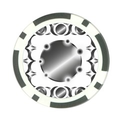 Metal Circle Background Ring Poker Chip Card Guard (10 Pack) by BangZart