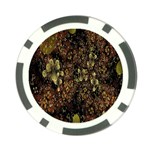 Wallpaper With Fractal Small Flowers Poker Chip Card Guard (10 pack) Front