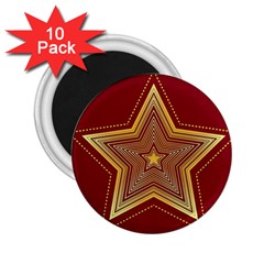 Christmas Star Seamless Pattern 2 25  Magnets (10 Pack)  by BangZart