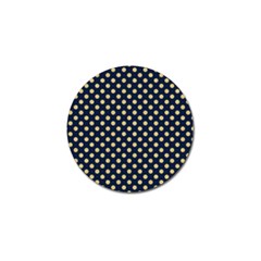 Navy/gold Polka Dots Golf Ball Marker by Colorfulart23