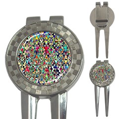 Psychedelic Background 3-in-1 Golf Divots by Colorfulart23